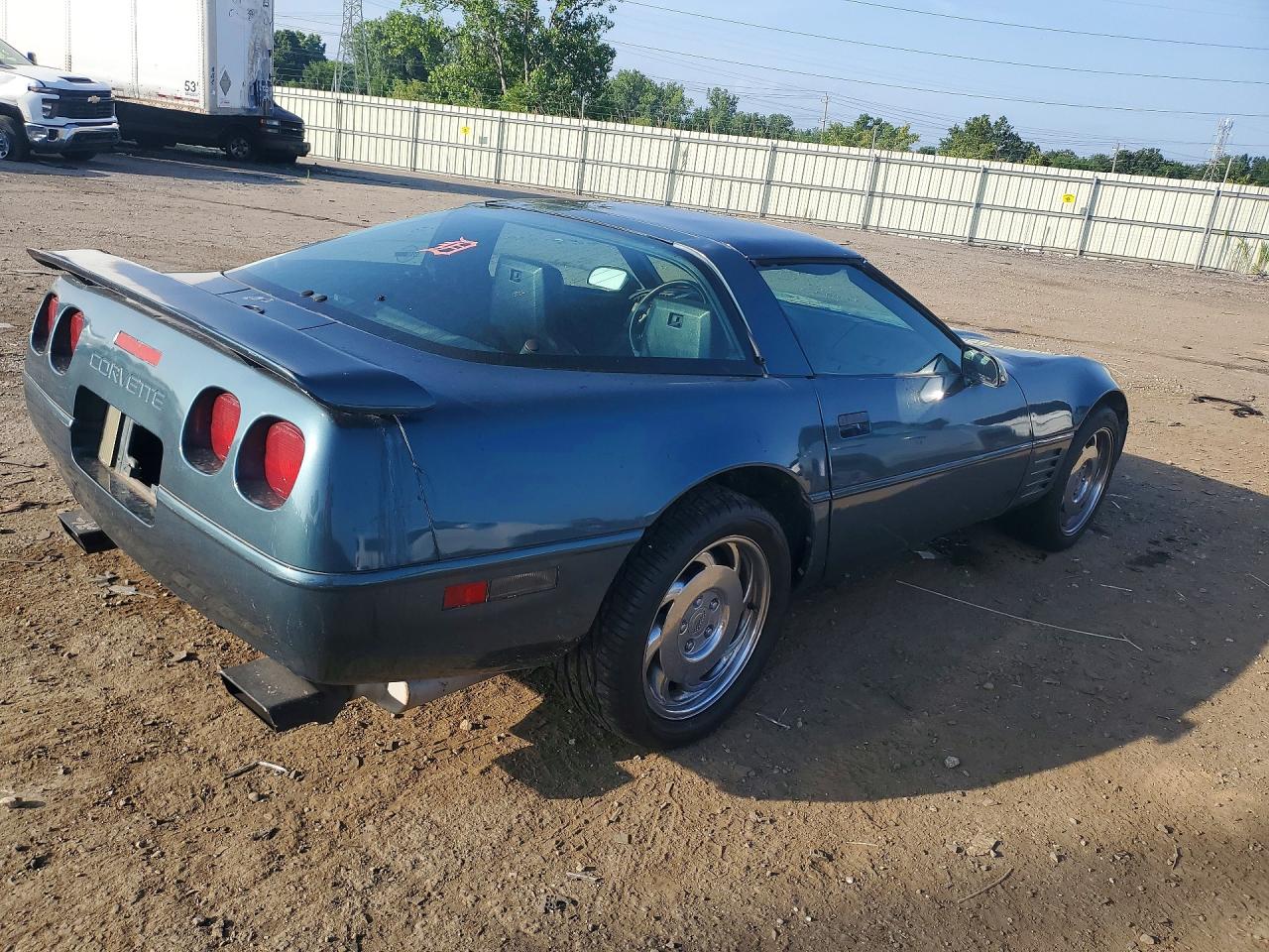 1991 Chevrolet Corvette Teal vin: 1G1YY2385M5113307
