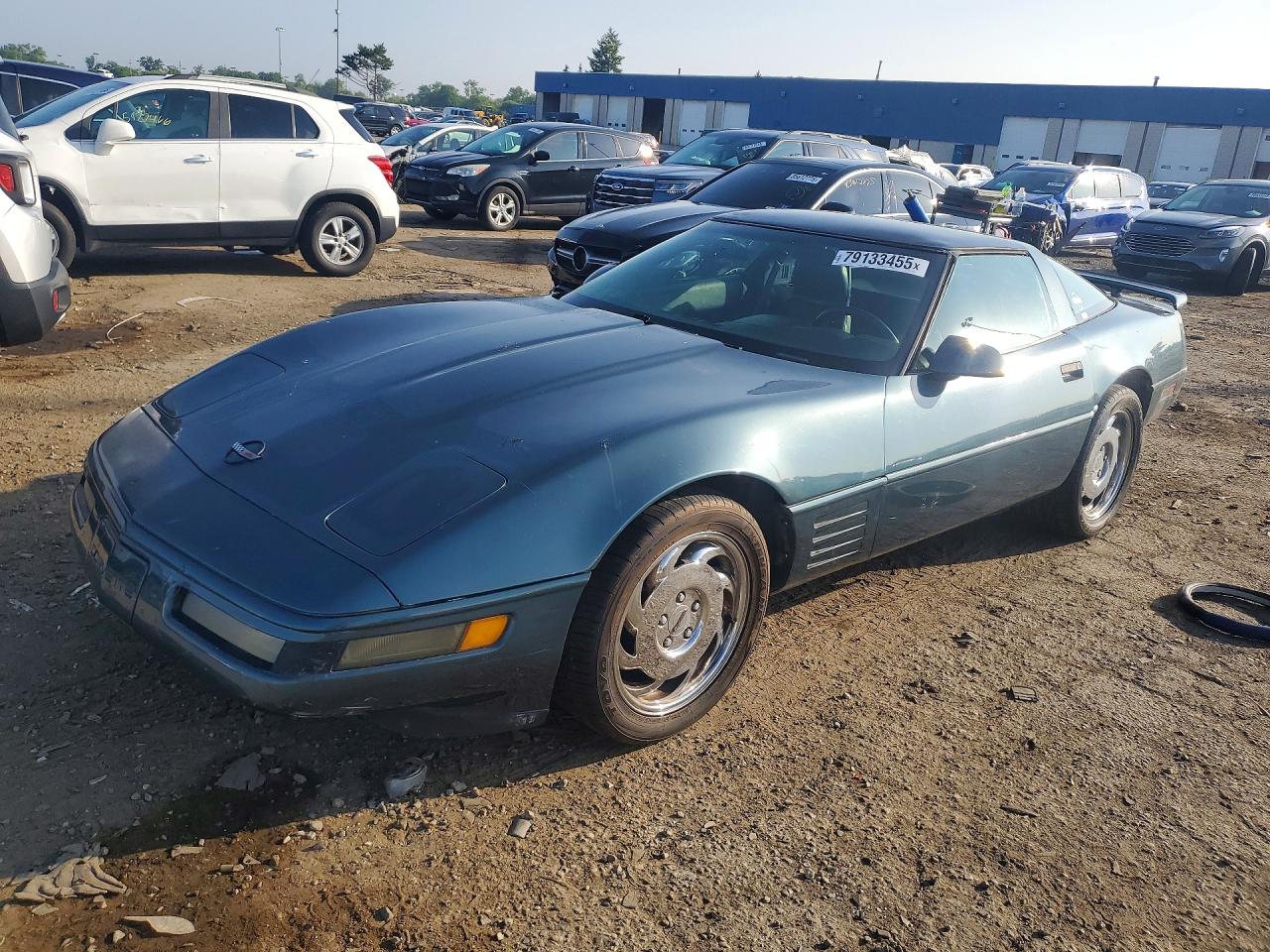1991 Chevrolet Corvette Teal vin: 1G1YY2385M5113307