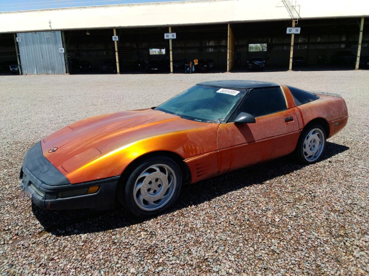1991 Chevrolet Corvette Orange vin: 1G1YY2386M5102364