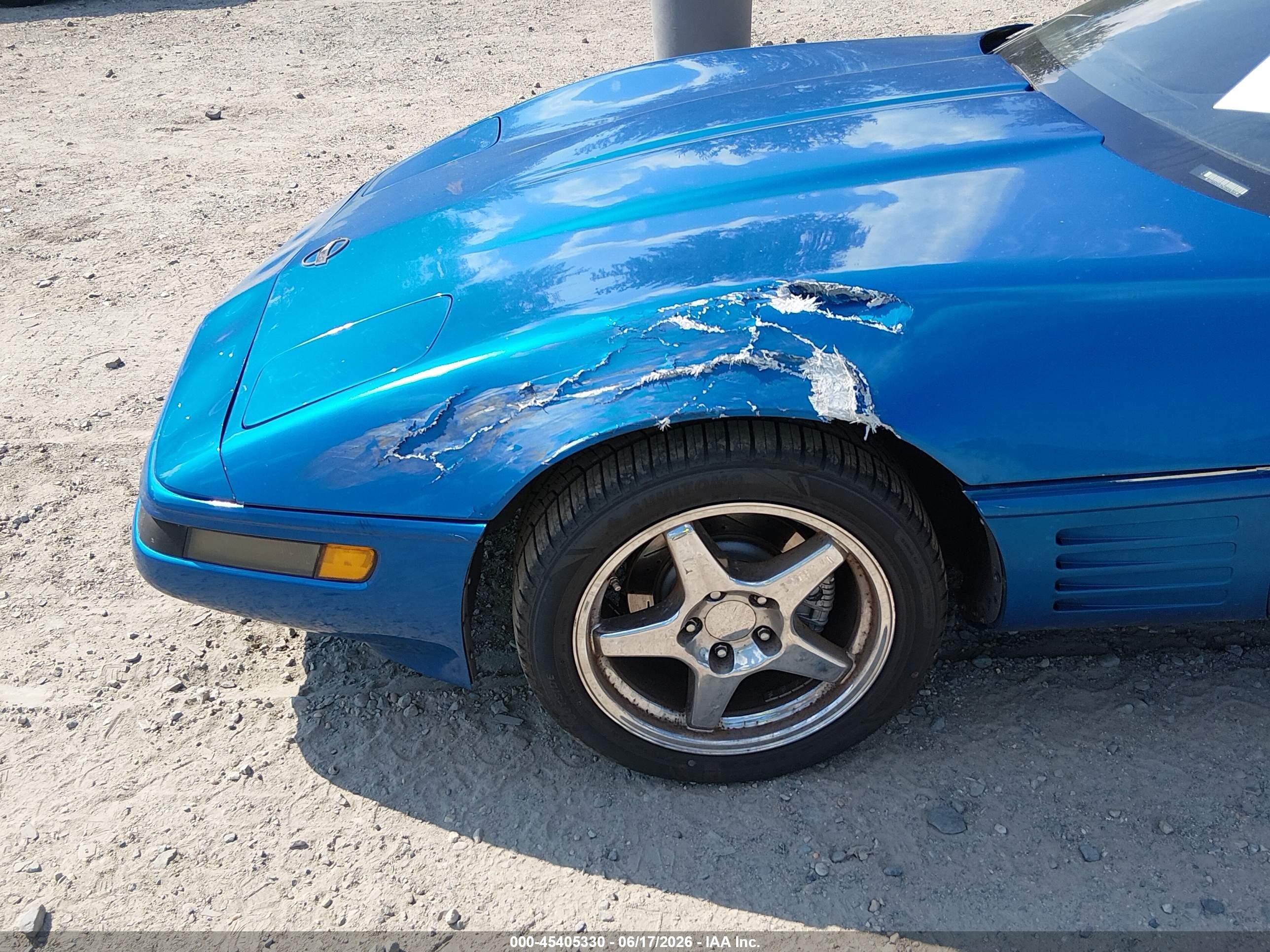 1991 Chevrolet Corvette   Blue vin: 1G1YY2387M5107816