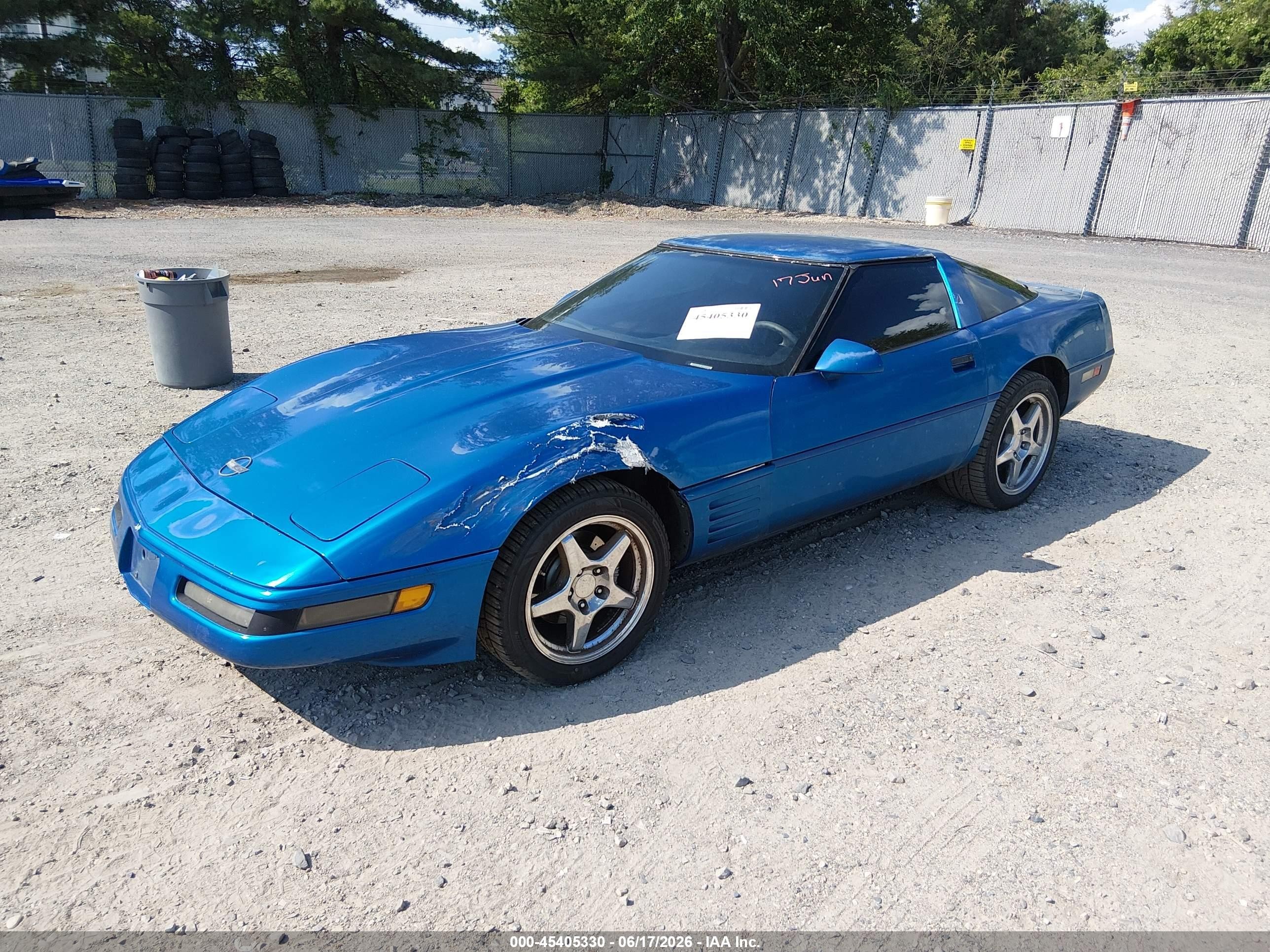 1991 Chevrolet Corvette   Blue vin: 1G1YY2387M5107816