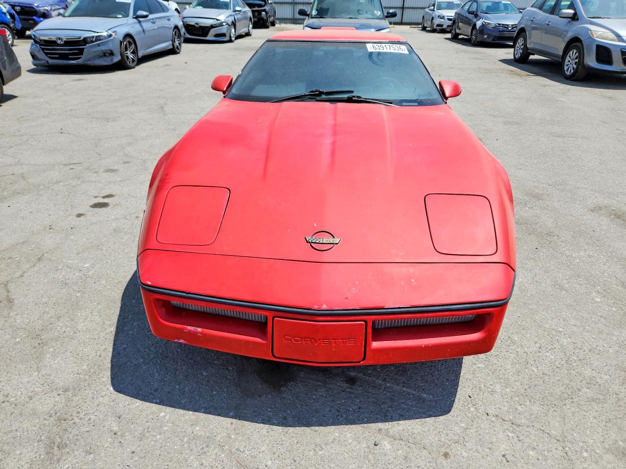 1990 Chevrolet Corvette Red vin: 1G1YY2388L5105748