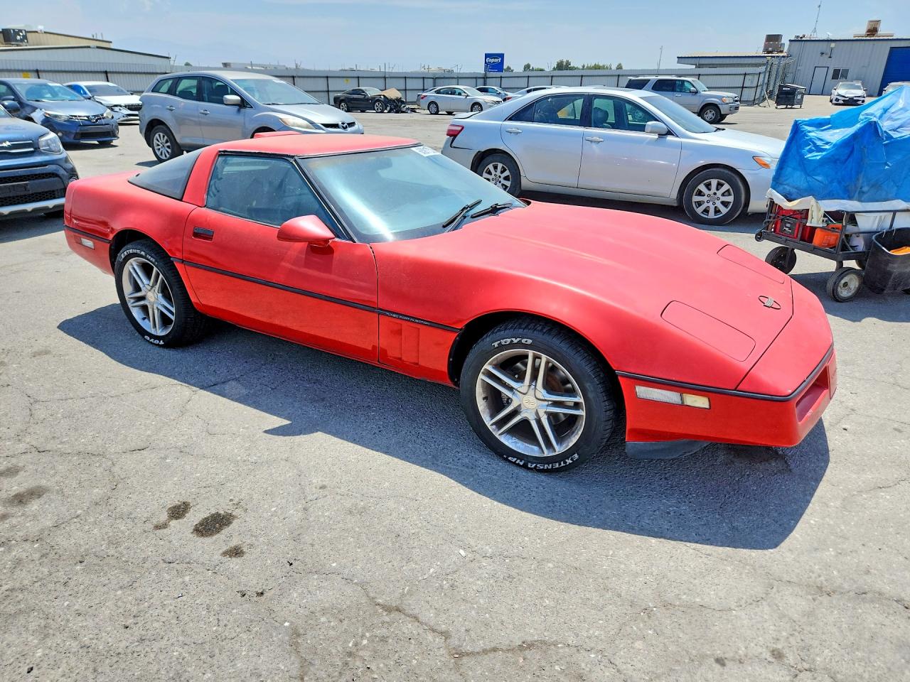 1990 Chevrolet Corvette Red vin: 1G1YY2388L5105748