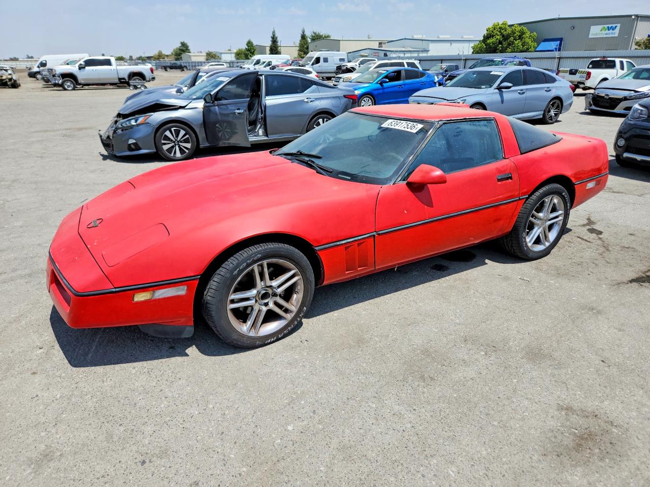 1990 Chevrolet Corvette Red vin: 1G1YY2388L5105748