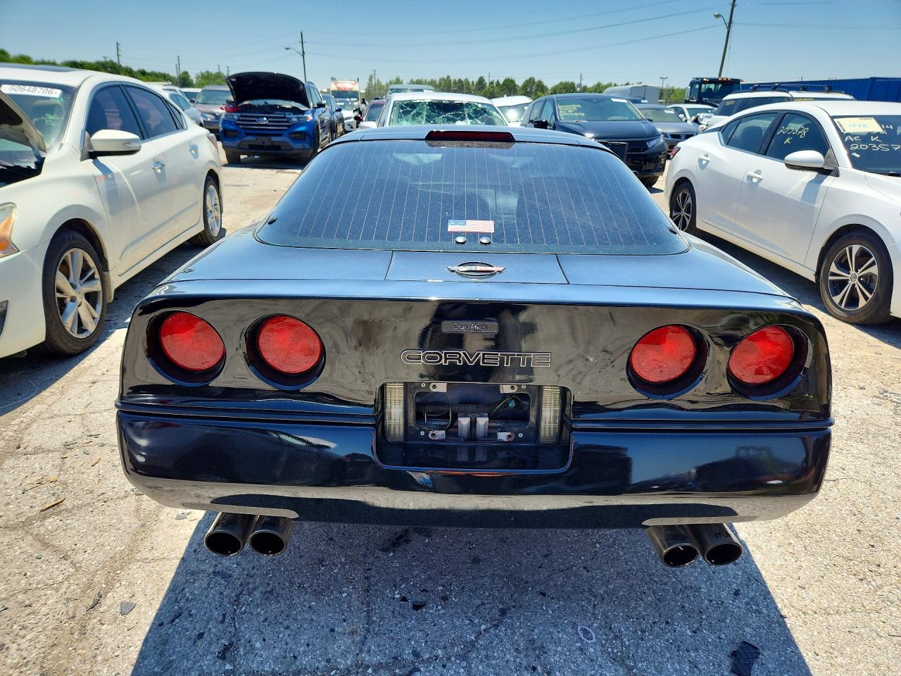 1990 Chevrolet Corvette Black vin: 1G1YY2389L5112224
