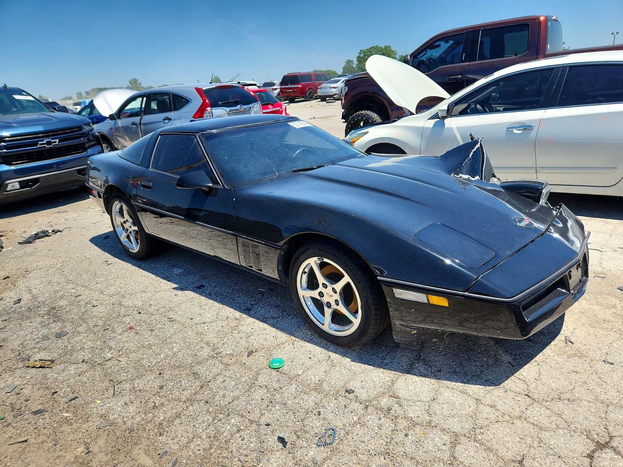 1990 Chevrolet Corvette Black vin: 1G1YY2389L5112224