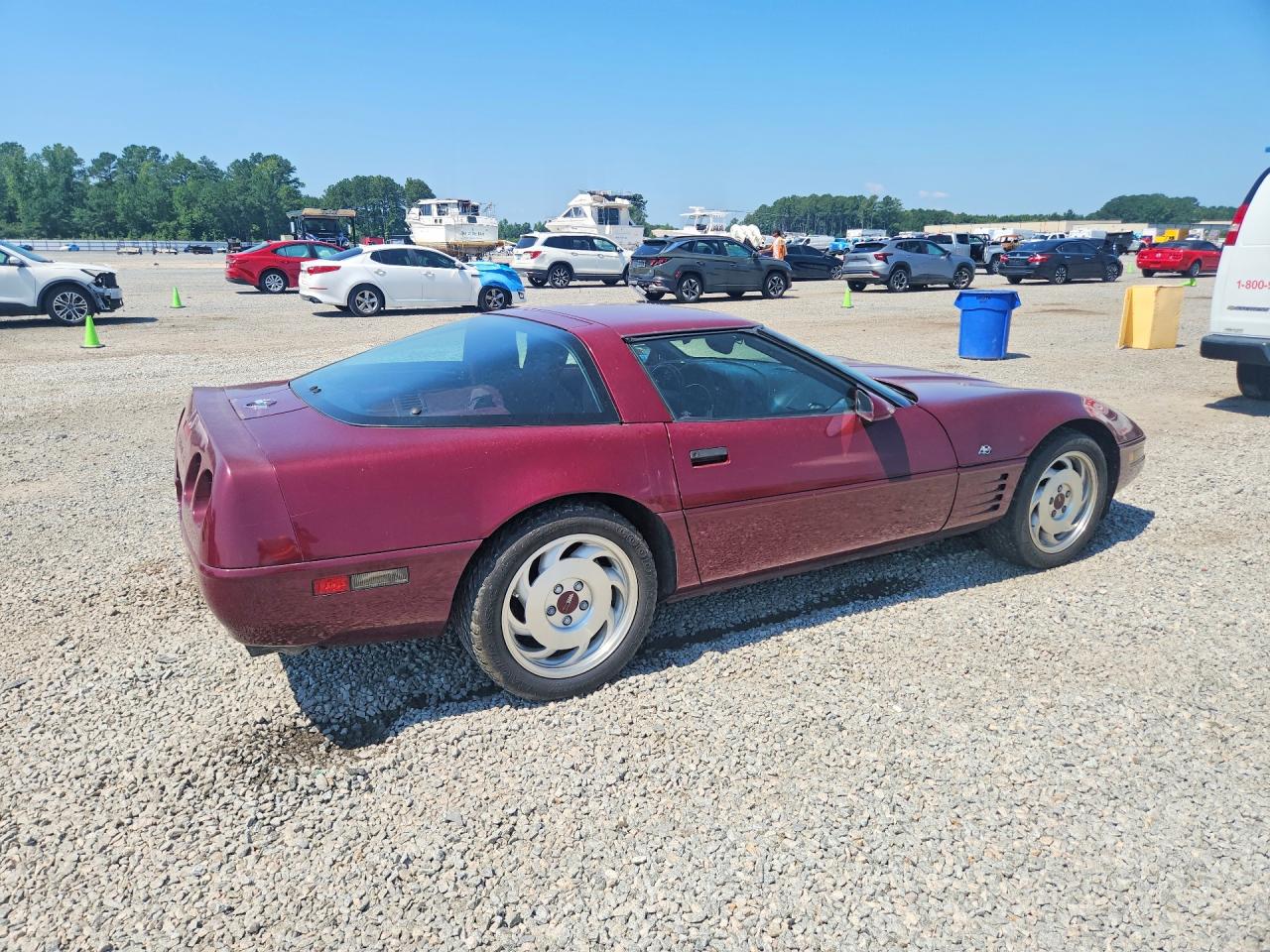 1993 Chevrolet Corvette Burgundy vin: 1G1YY23P0P5101853