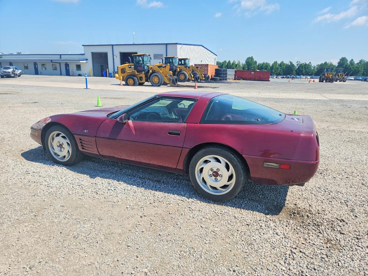 1993 Chevrolet Corvette Burgundy vin: 1G1YY23P0P5101853