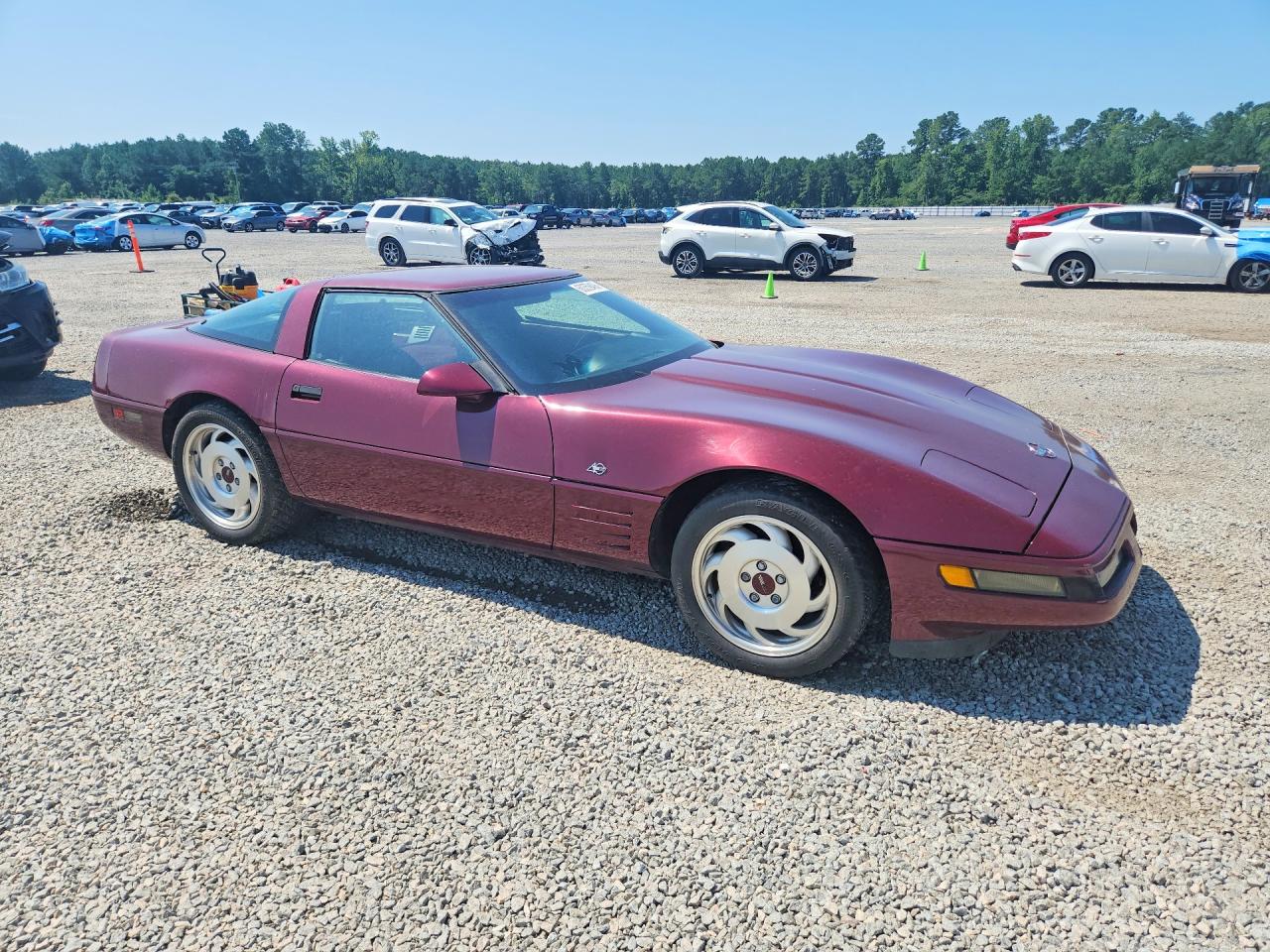 1993 Chevrolet Corvette Burgundy vin: 1G1YY23P0P5101853