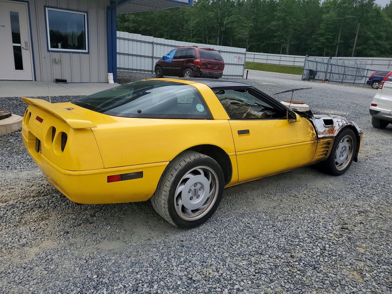 1992 Chevrolet Corvette Yellow vin: 1G1YY23P1N5100160
