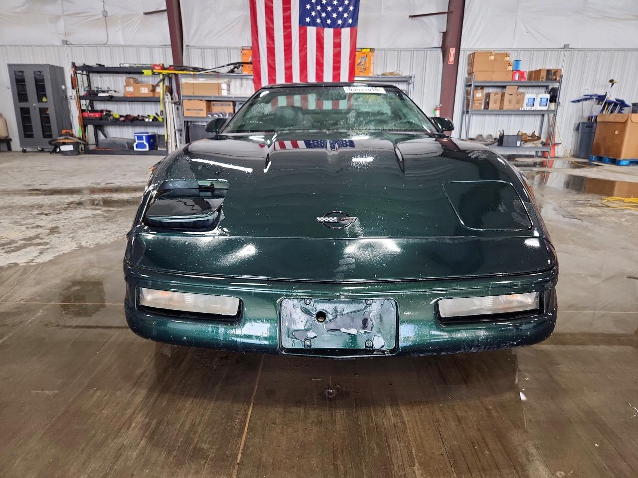 1993 Chevrolet Corvette Green vin: 1G1YY23P1P5101019