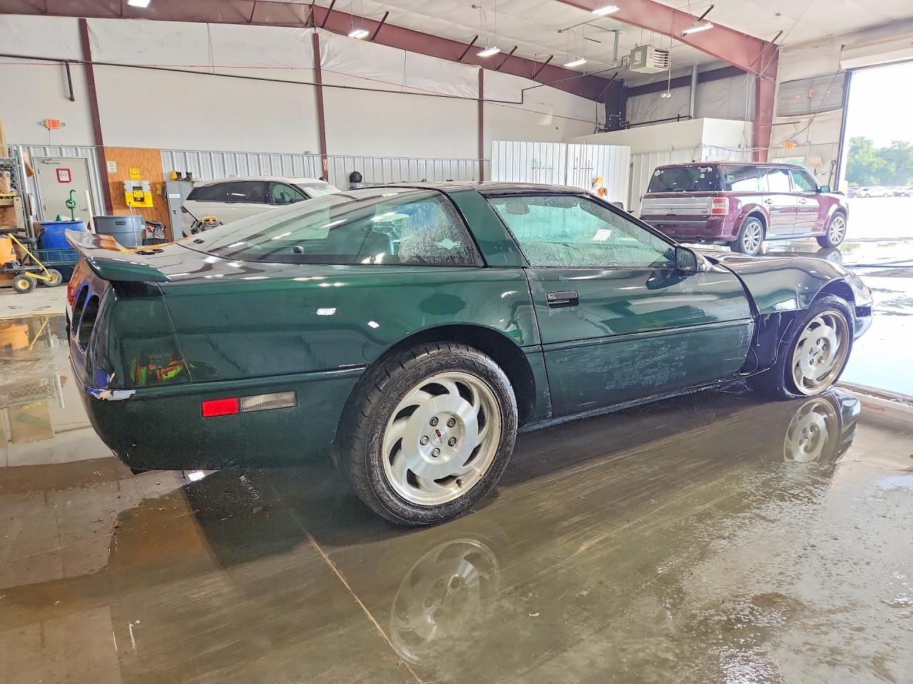 1993 Chevrolet Corvette Green vin: 1G1YY23P1P5101019