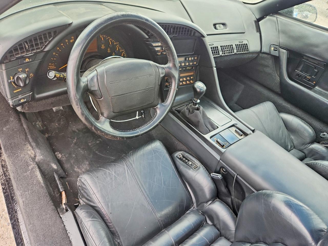 1993 Chevrolet Corvette Black vin: 1G1YY23P1P5103059