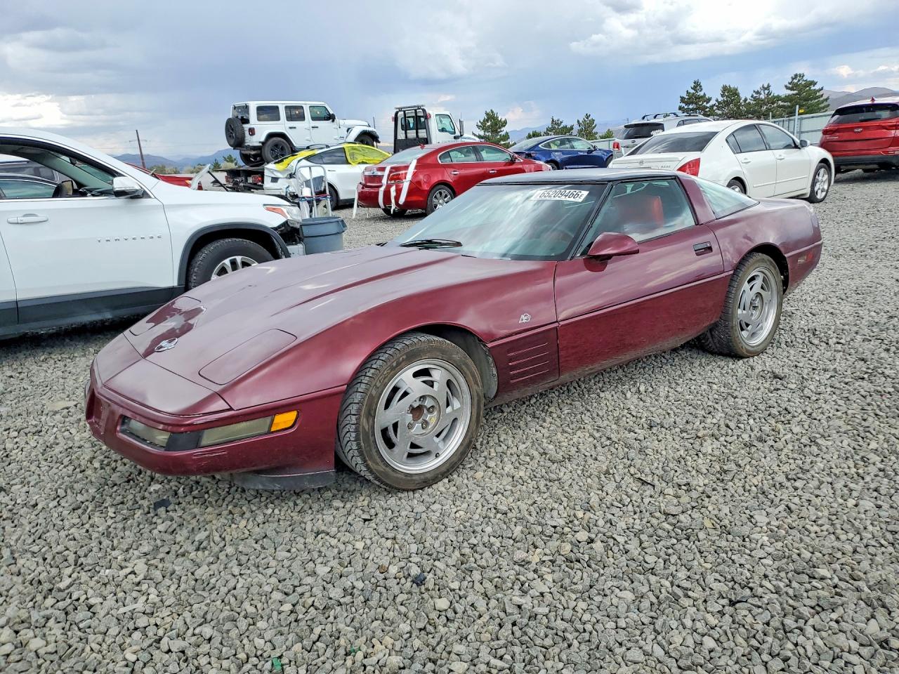 1993 Chevrolet Corvette Red vin: 1G1YY23P1P5111789