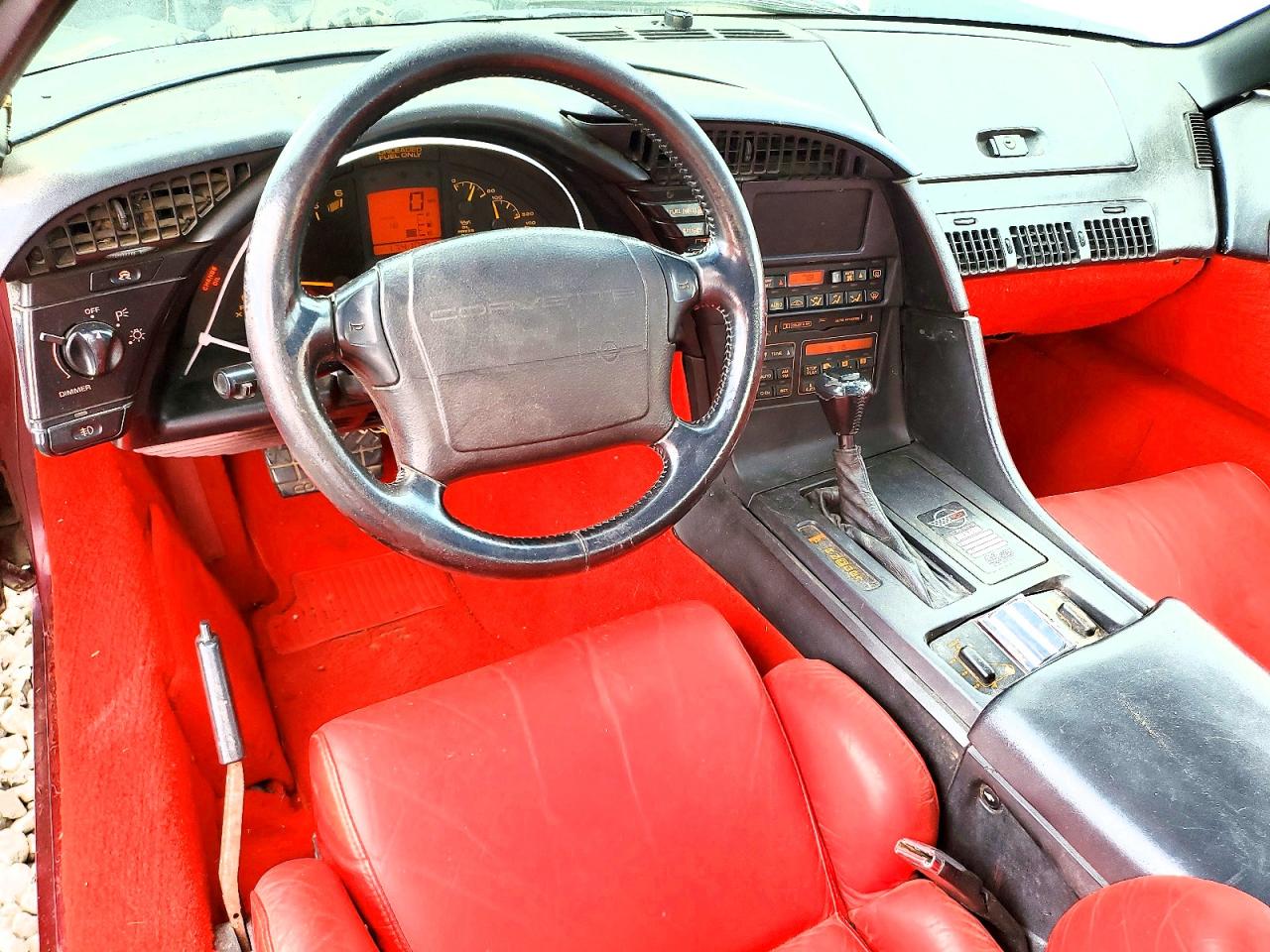 1993 Chevrolet Corvette Red vin: 1G1YY23P1P5111789