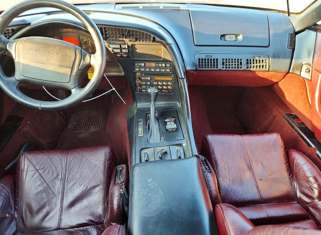 1993 Chevrolet Corvette Burgundy vin: 1G1YY23P3P5115200