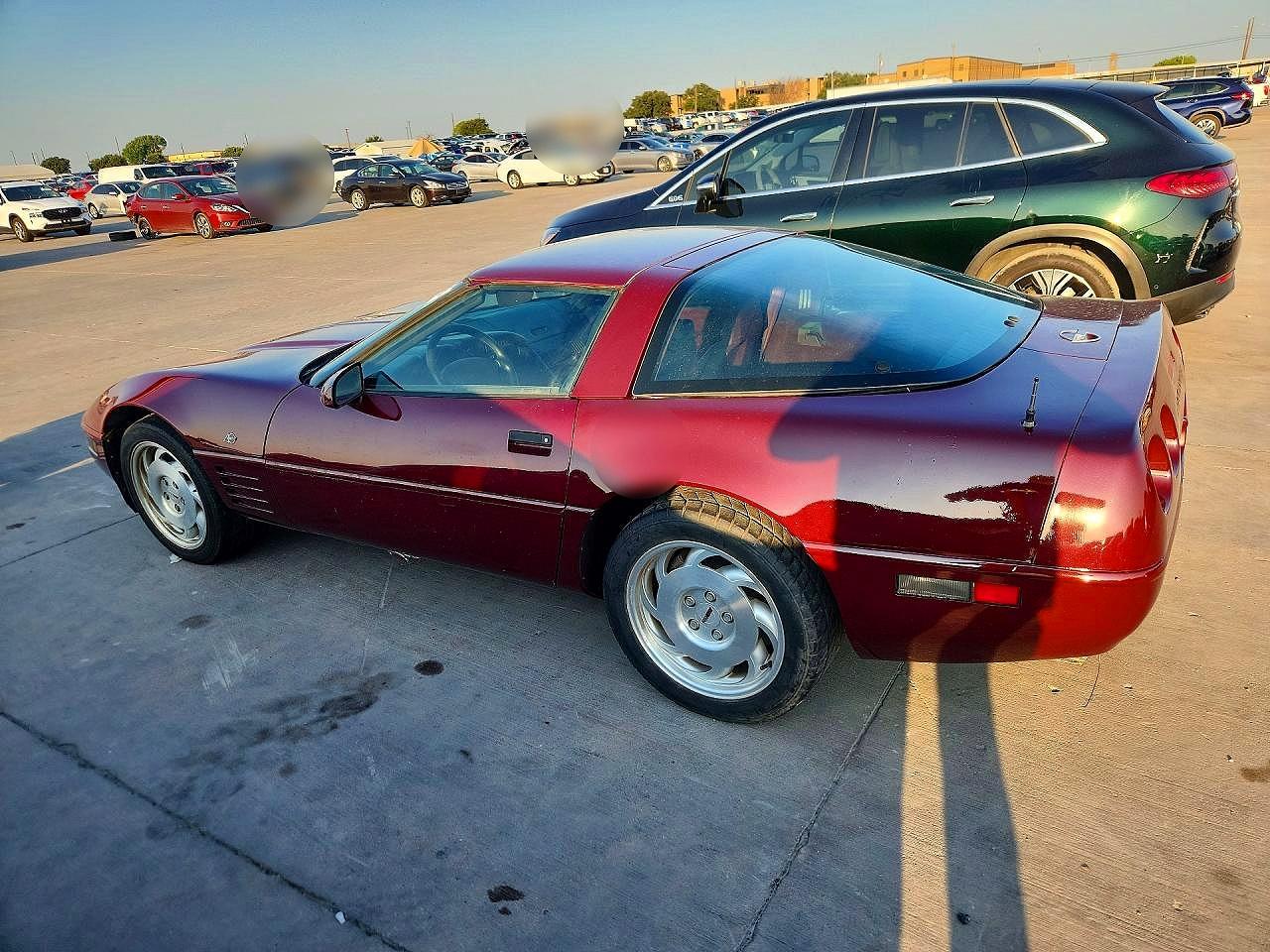 1993 Chevrolet Corvette Burgundy vin: 1G1YY23P3P5115200