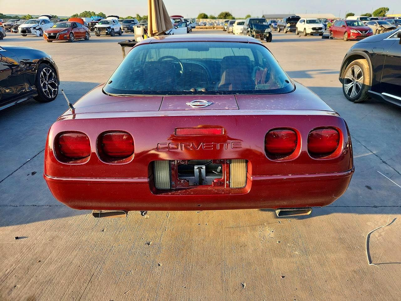 1993 Chevrolet Corvette Burgundy vin: 1G1YY23P3P5115200