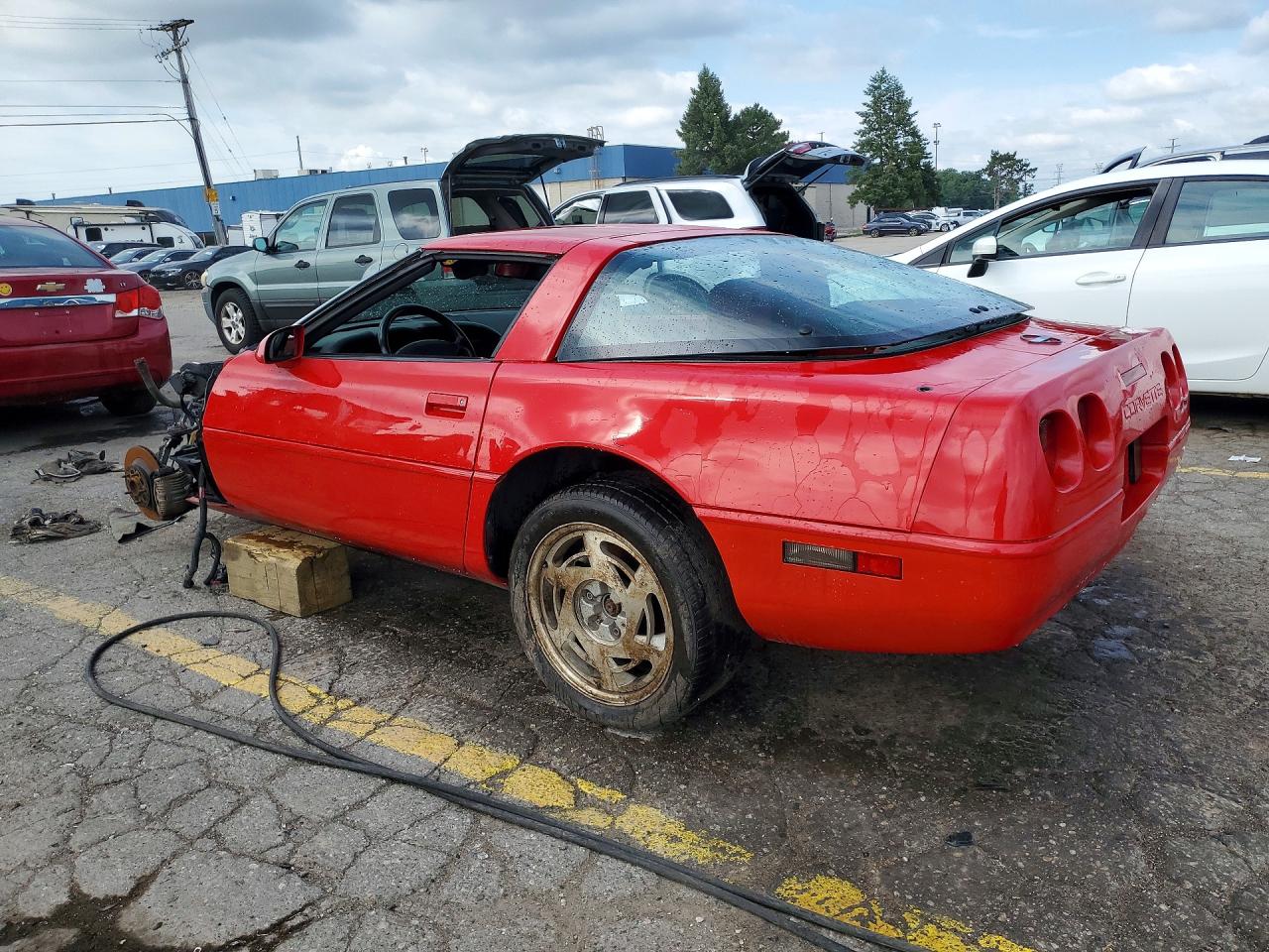 1992 Chevrolet Corvette Red vin: 1G1YY23P4N5103375