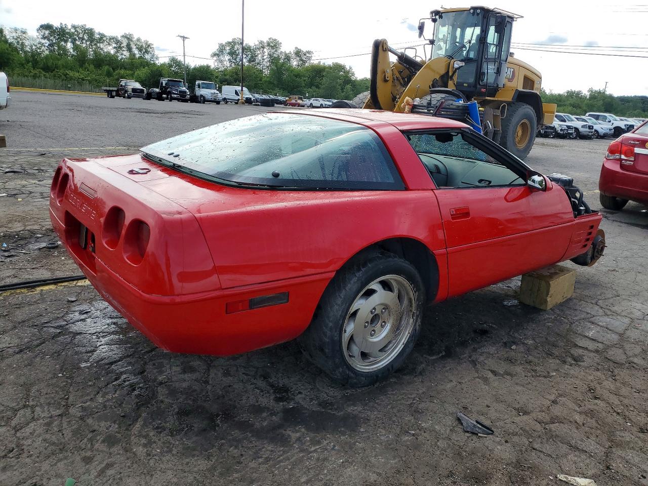 1992 Chevrolet Corvette Red vin: 1G1YY23P4N5103375