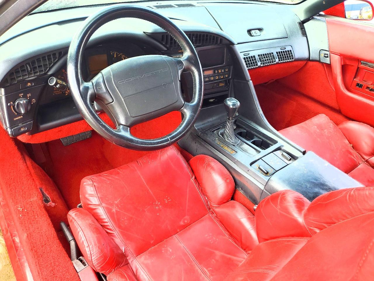 1992 Chevrolet Corvette Red vin: 1G1YY23P4N5103375