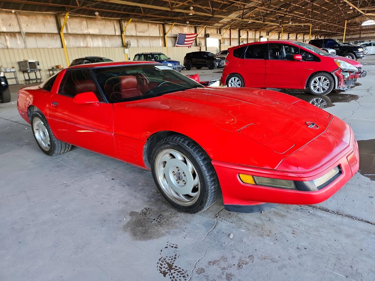 1992 Chevrolet Corvette Burgundy vin: 1G1YY23P5N5103627