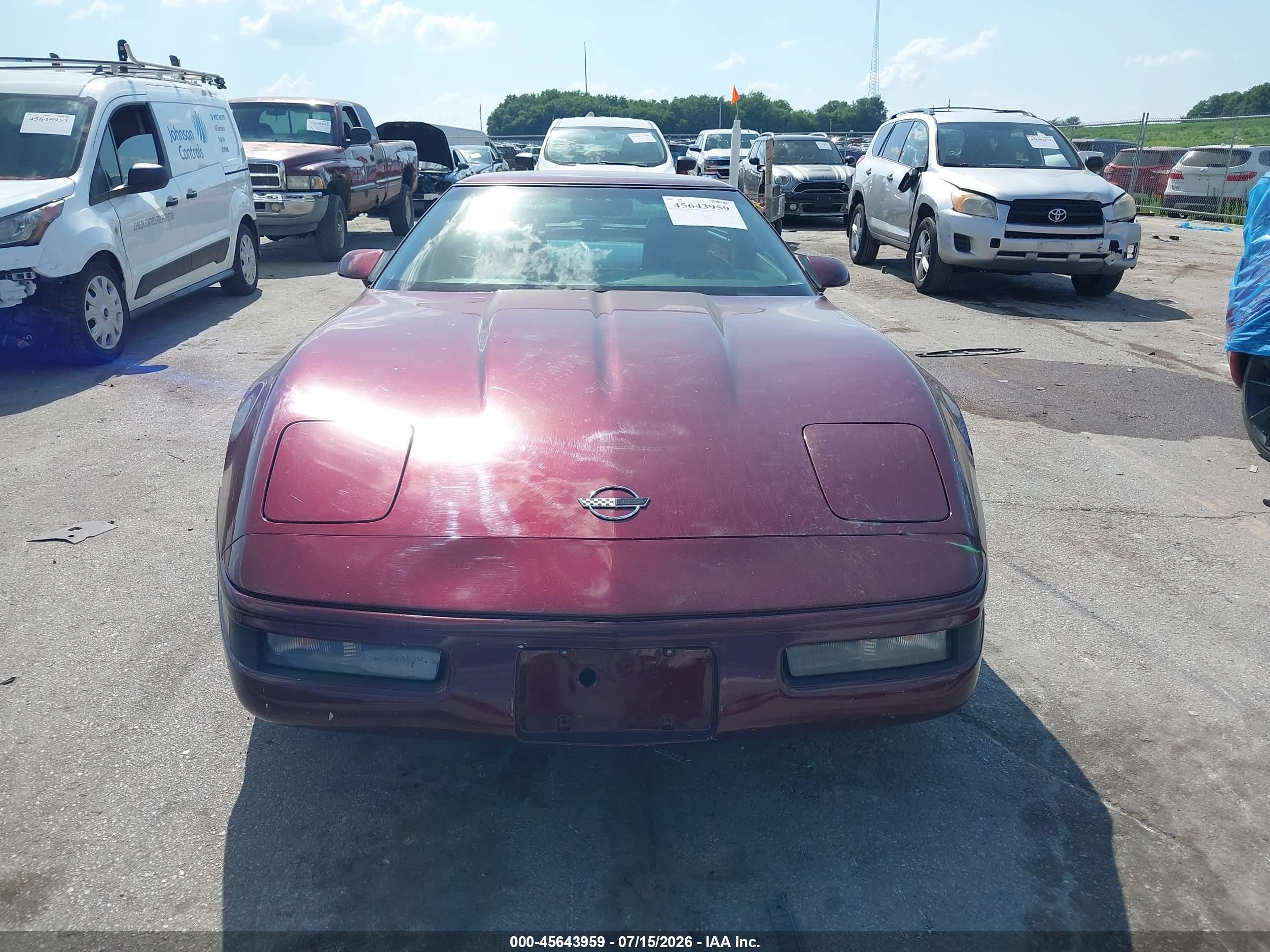 1993 Chevrolet Corvette   Темно-бордовый vin: 1G1YY23P5P5103291