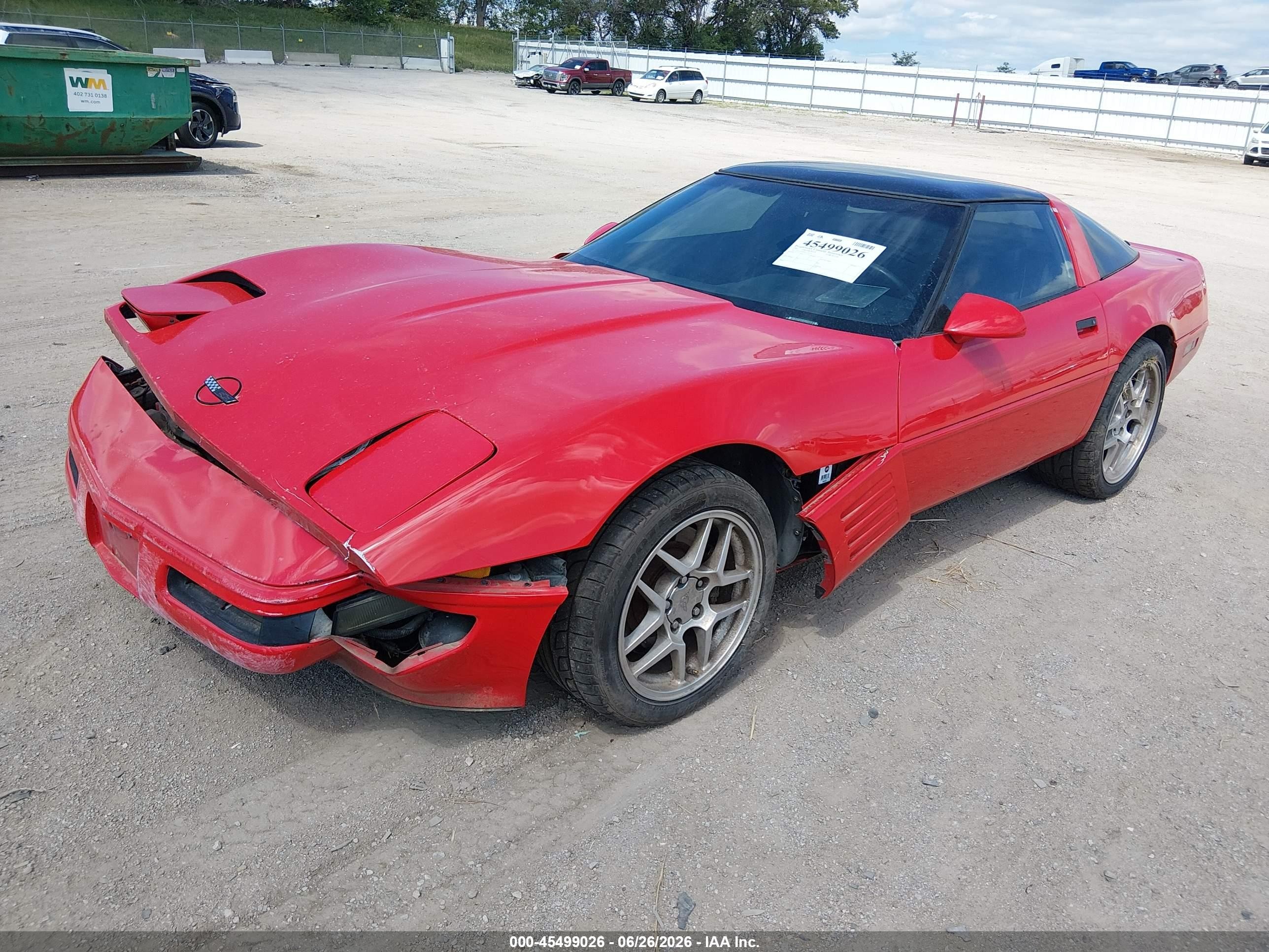 1993 Chevrolet Corvette   Red vin: 1G1YY23P5P5115313