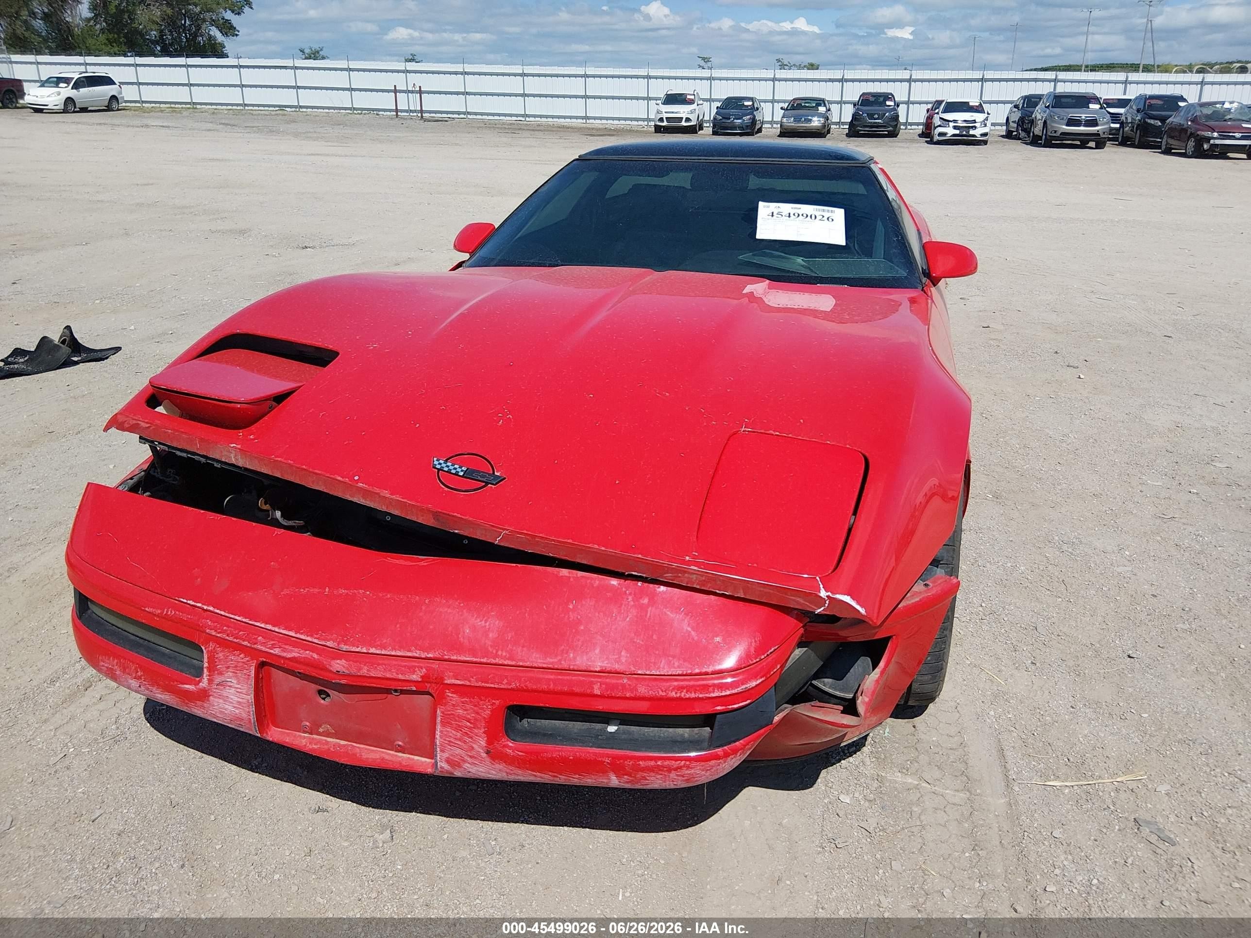 1993 Chevrolet Corvette   Red vin: 1G1YY23P5P5115313