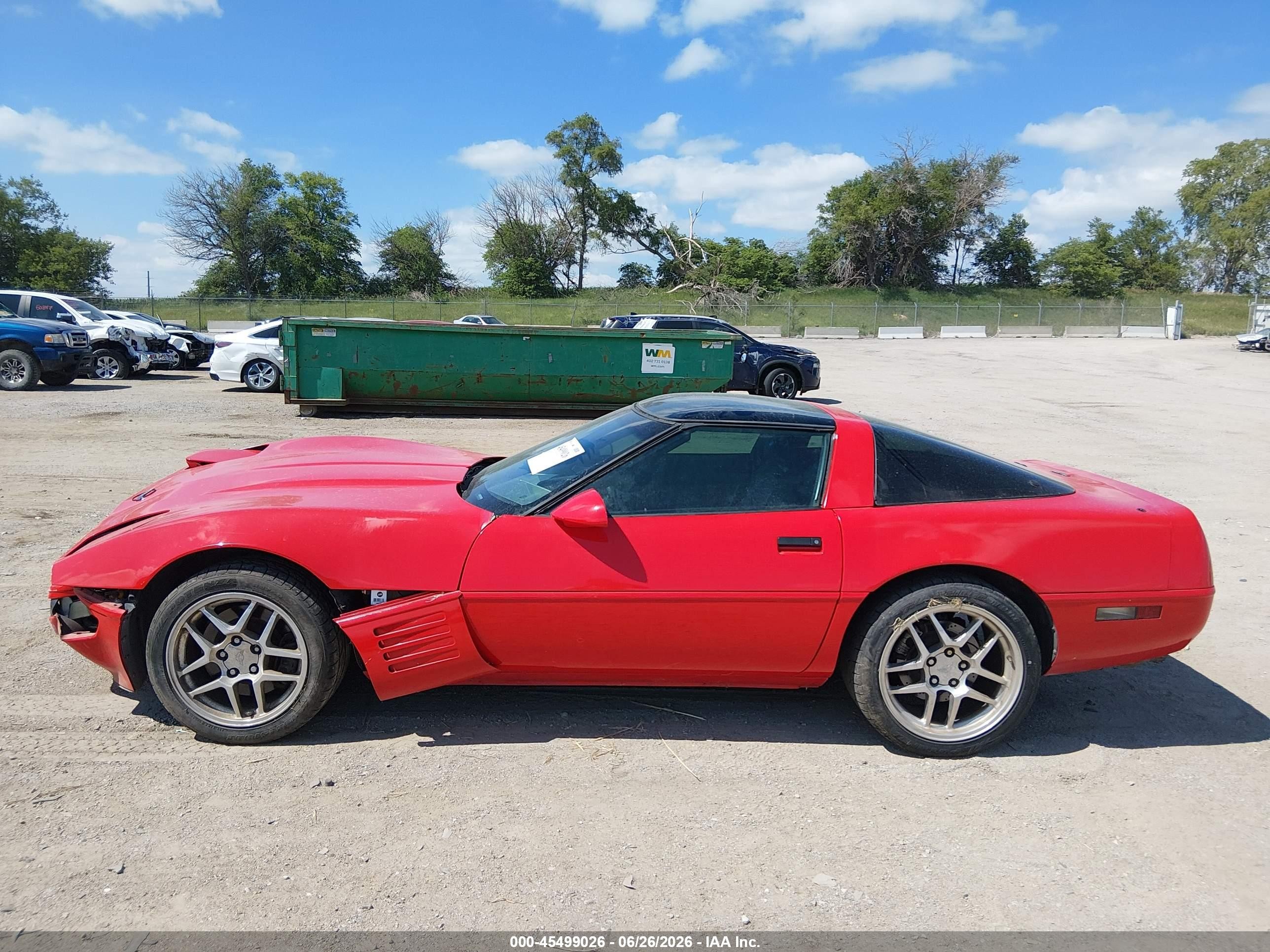 1993 Chevrolet Corvette   Red vin: 1G1YY23P5P5115313