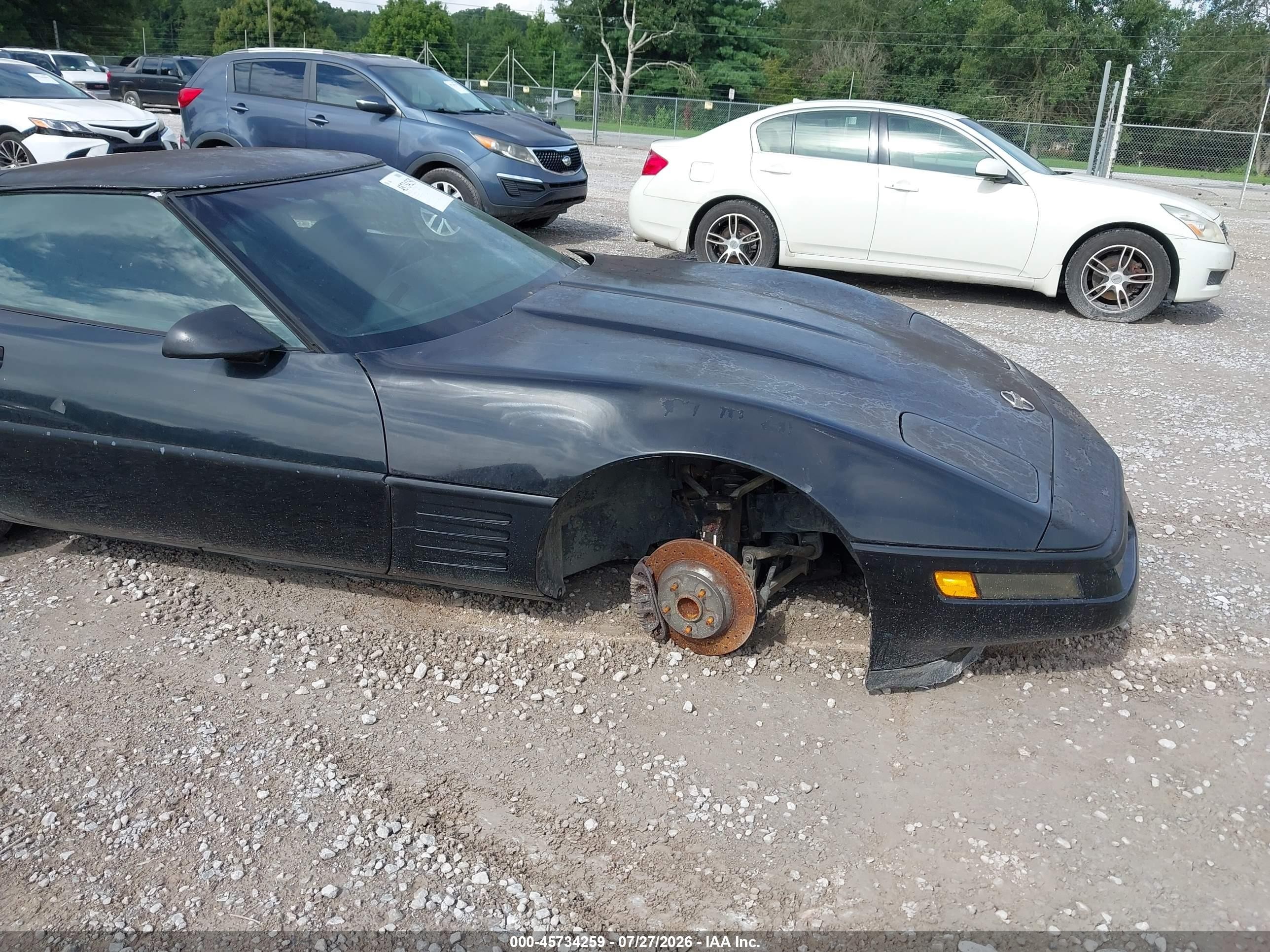 1992 Chevrolet Corvette   Черный vin: 1G1YY23P8N5116937