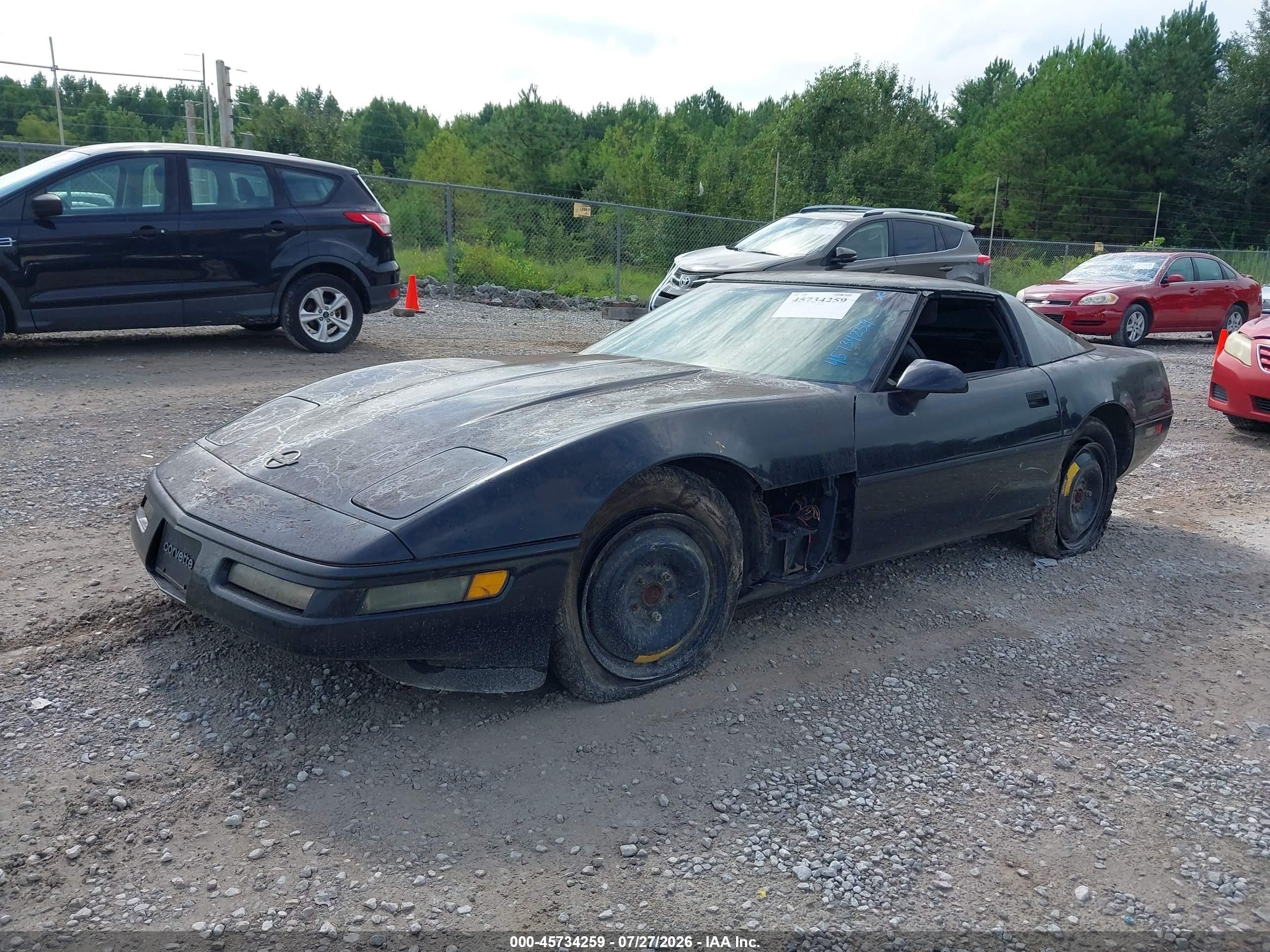 1992 Chevrolet Corvette   Черный vin: 1G1YY23P8N5116937