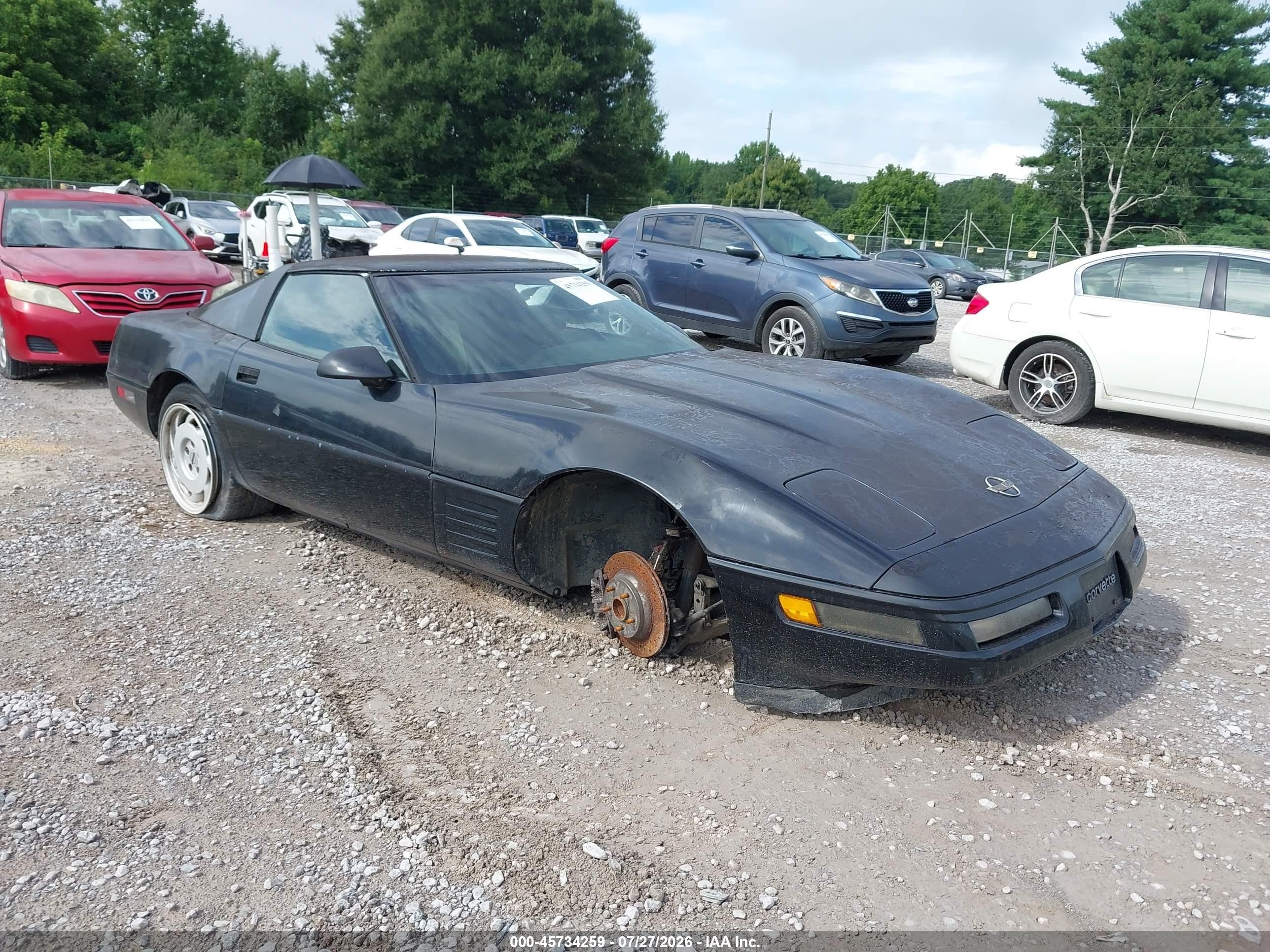 1992 Chevrolet Corvette   Черный vin: 1G1YY23P8N5116937