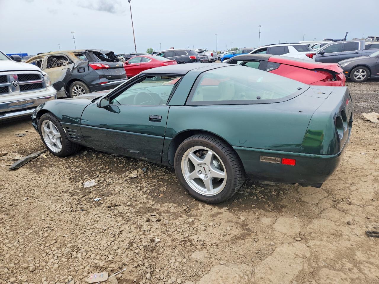1992 Chevrolet Corvette Green vin: 1G1YY23P9N5117871