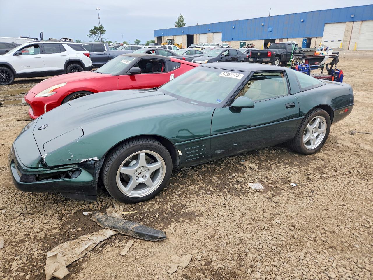 1992 Chevrolet Corvette Green vin: 1G1YY23P9N5117871