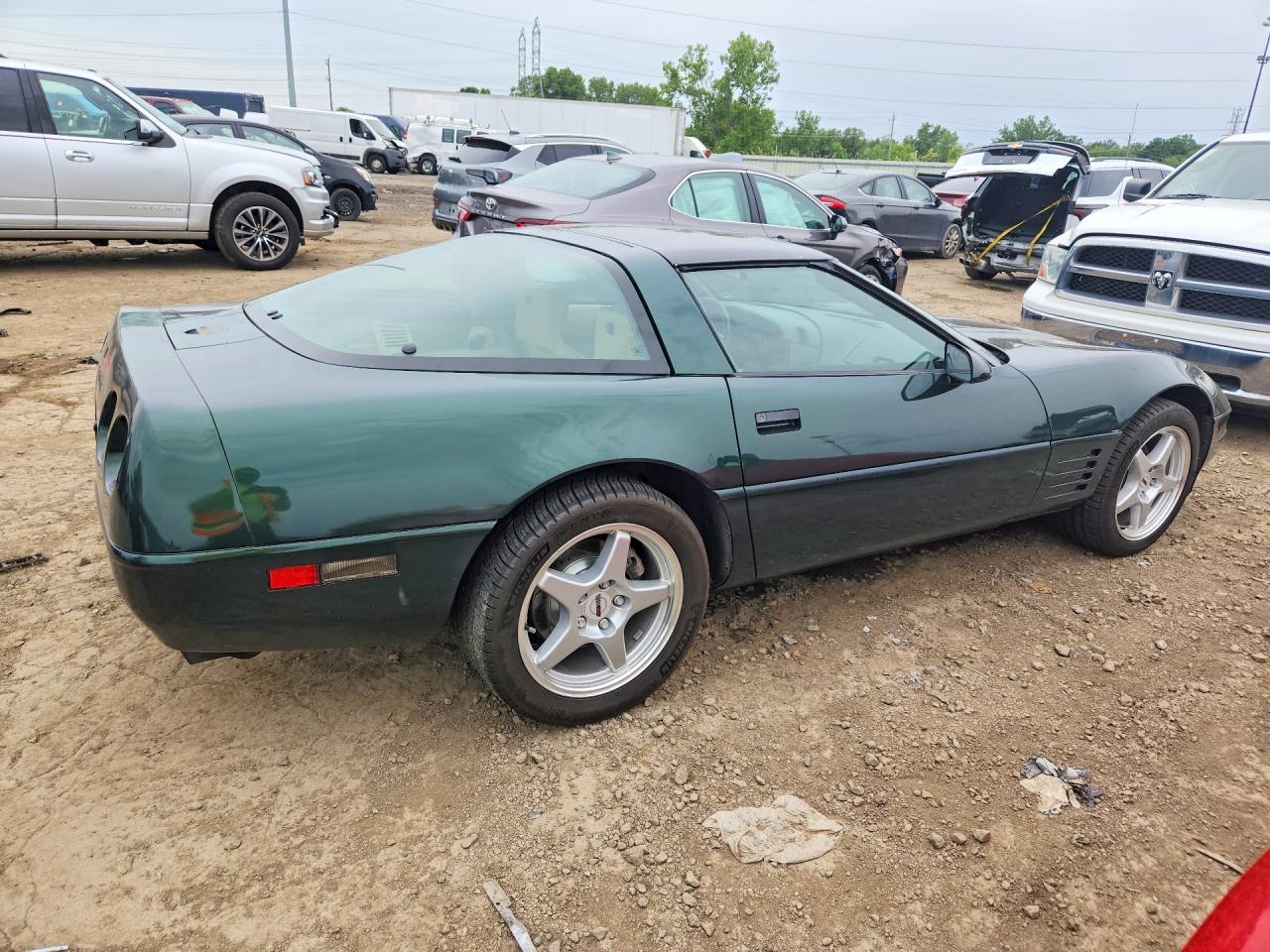 1992 Chevrolet Corvette Green vin: 1G1YY23P9N5117871