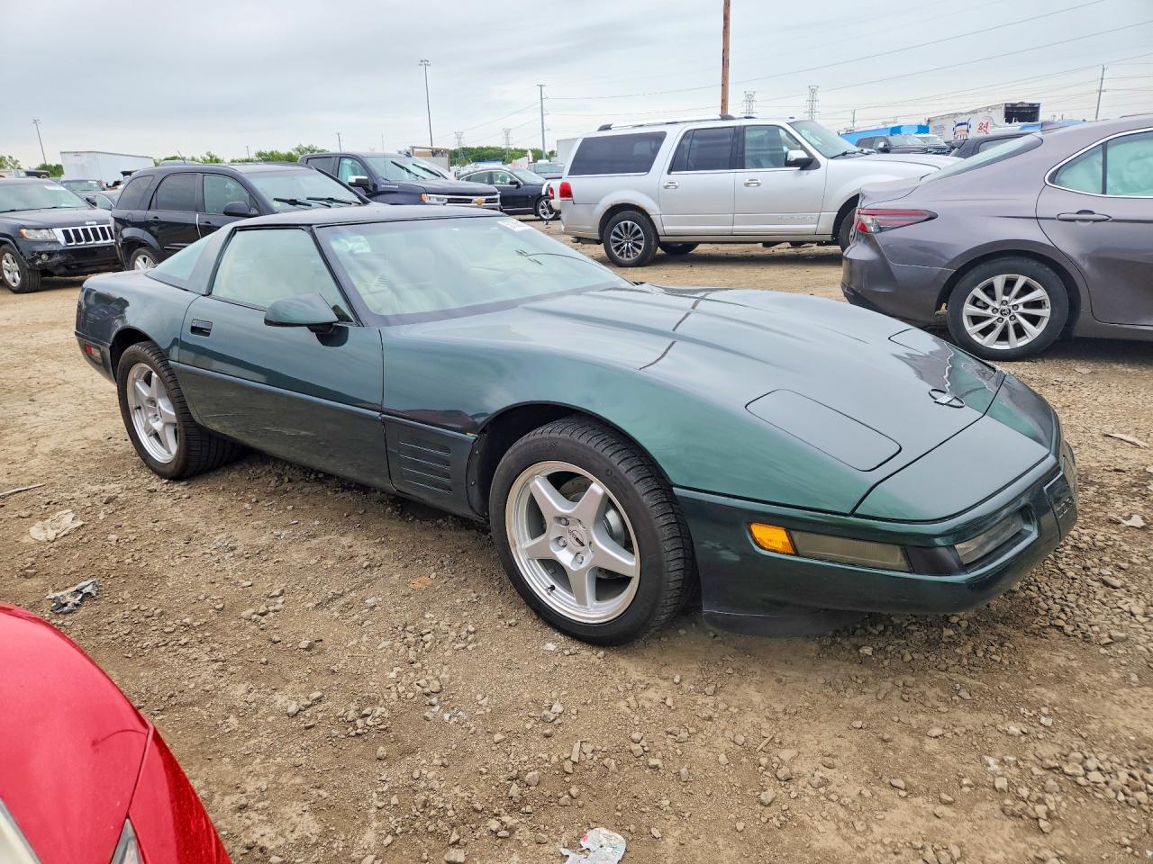 1992 Chevrolet Corvette Green vin: 1G1YY23P9N5117871