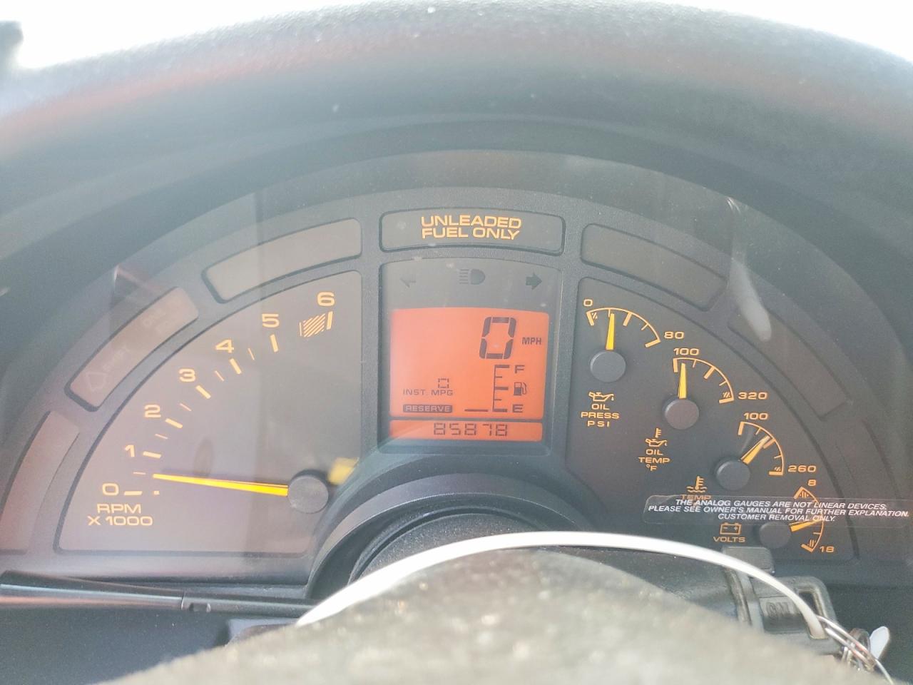 1993 Chevrolet Corvette Red vin: 1G1YY23P9P5116903