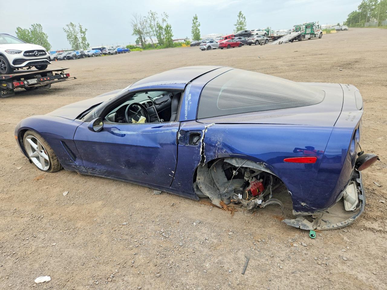 2005 Chevrolet Corvette Blue vin: 1G1YY24U055107539