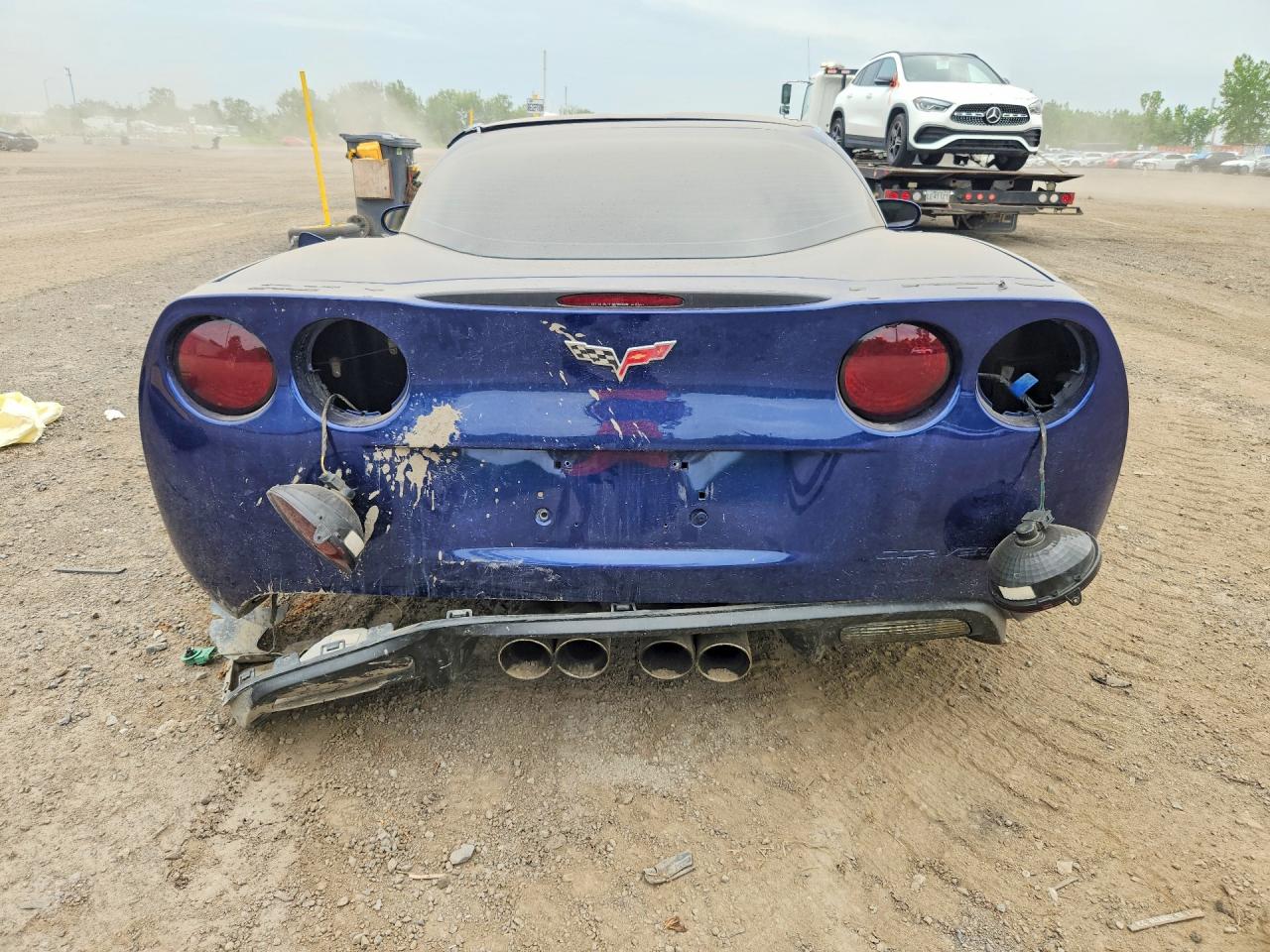2005 Chevrolet Corvette Blue vin: 1G1YY24U055107539