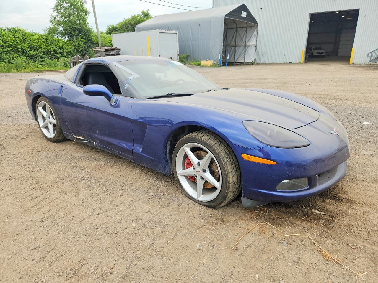 2005 Chevrolet Corvette Blue vin: 1G1YY24U055107539