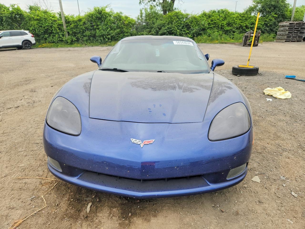 2005 Chevrolet Corvette Blue vin: 1G1YY24U055107539