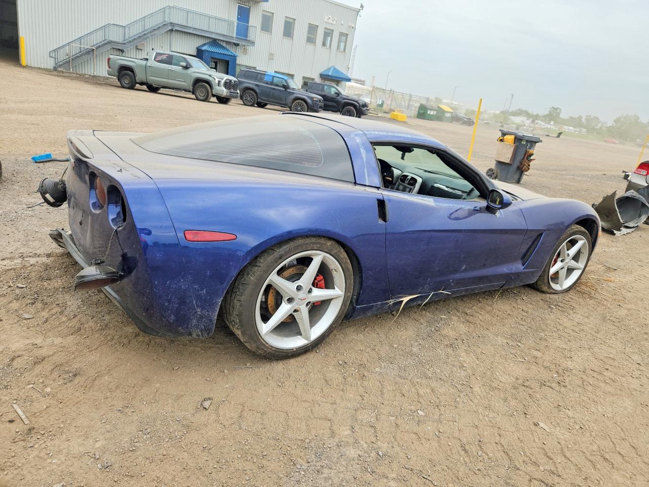 2005 Chevrolet Corvette Blue vin: 1G1YY24U055107539