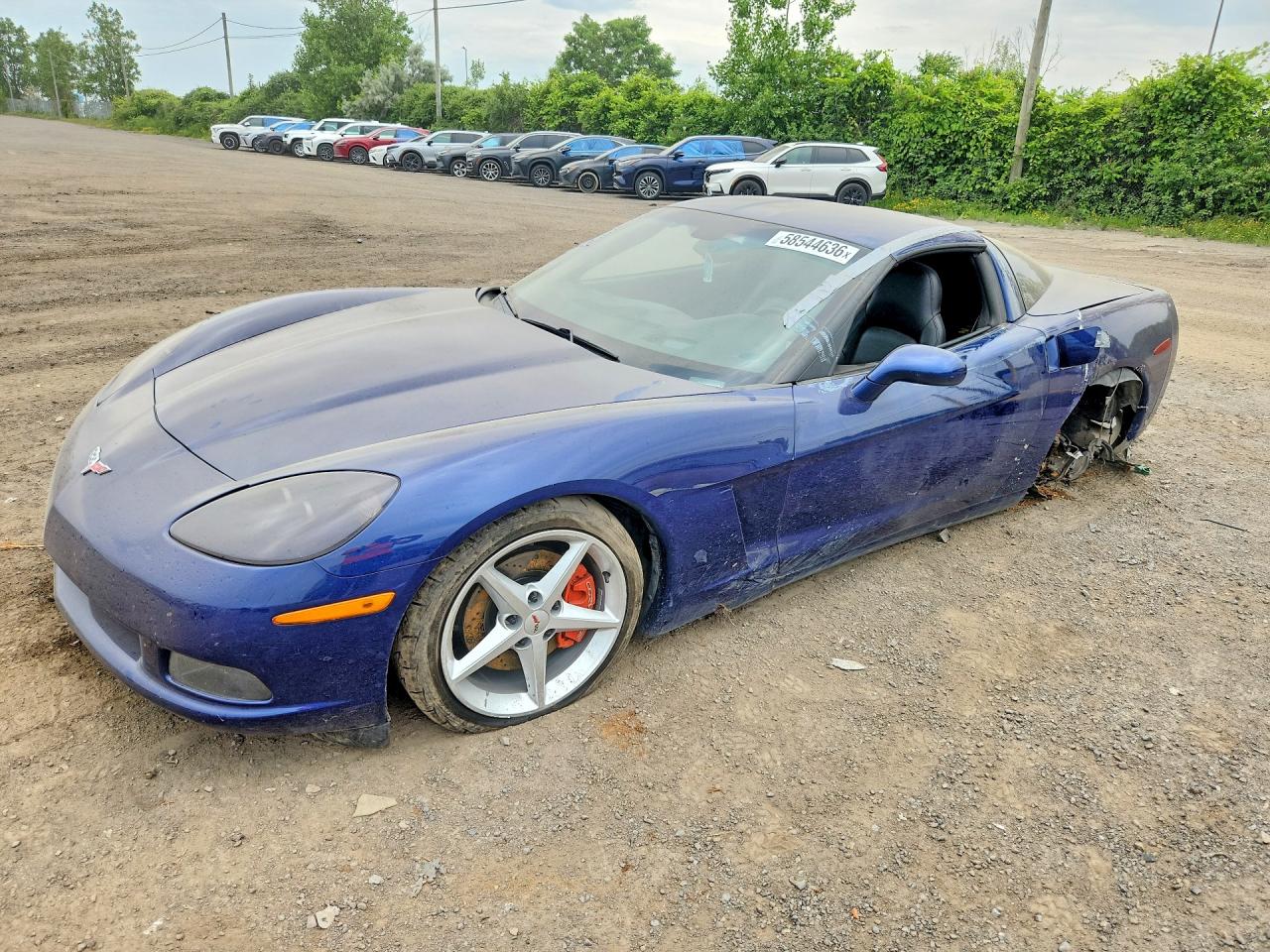 2005 Chevrolet Corvette Blue vin: 1G1YY24U055107539