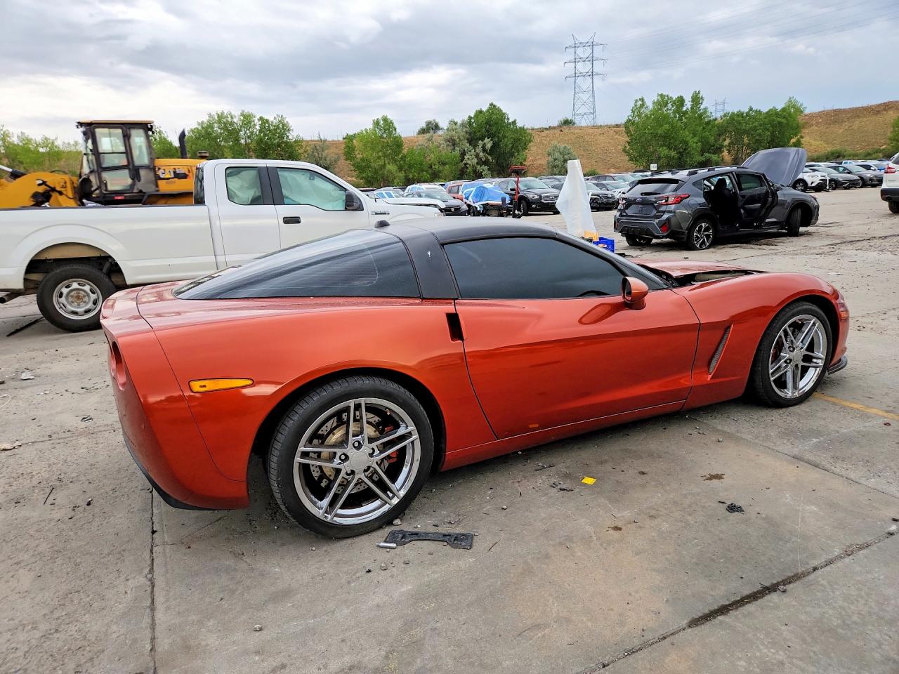 2005 Chevrolet Corvette Оранжевый vin: 1G1YY24U155123474