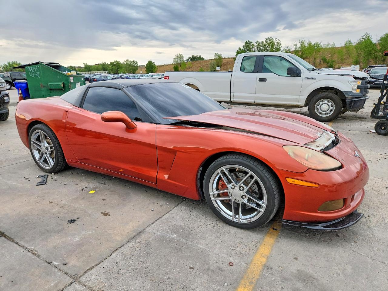 2005 Chevrolet Corvette Оранжевый vin: 1G1YY24U155123474
