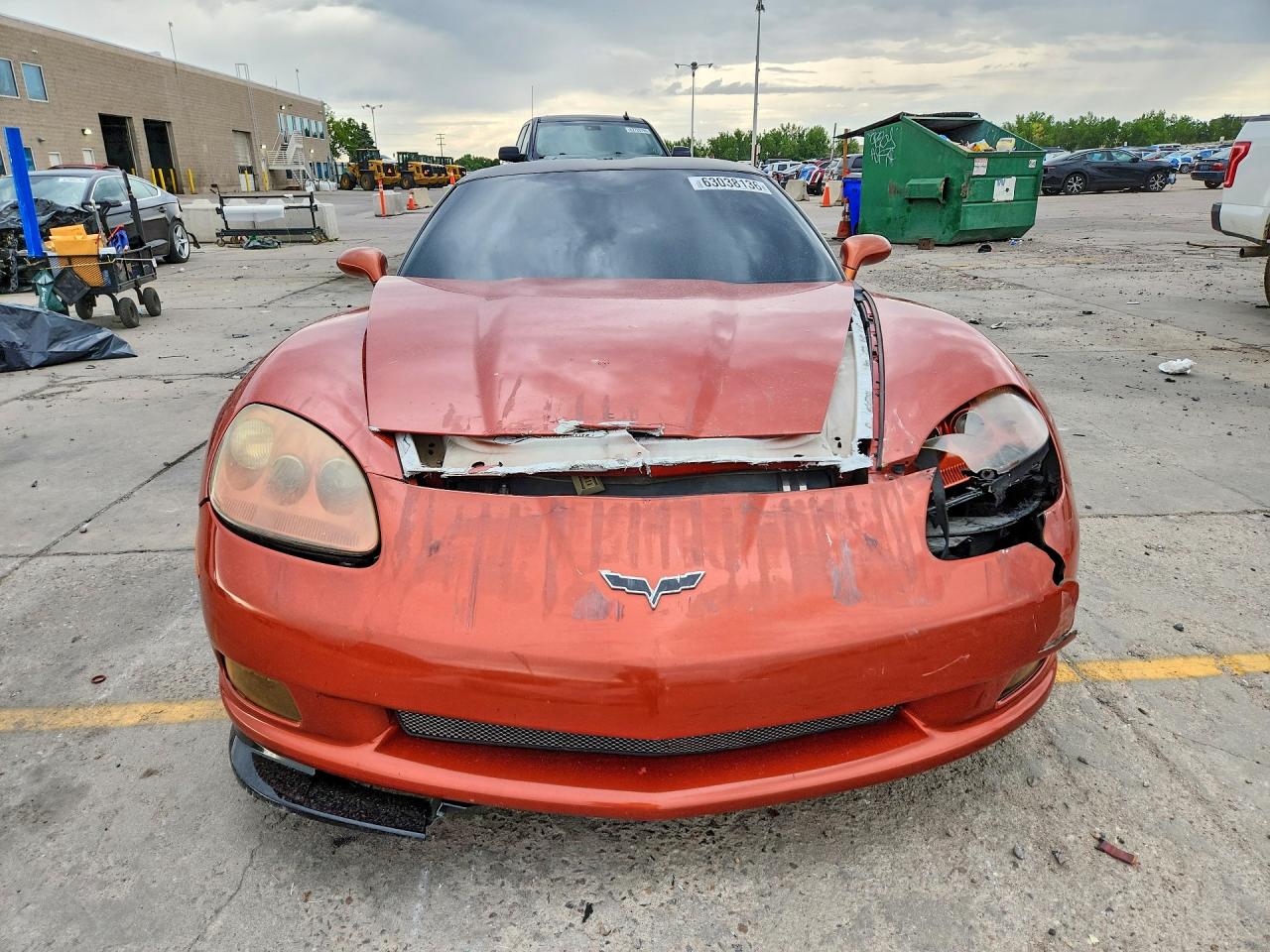 2005 Chevrolet Corvette Оранжевый vin: 1G1YY24U155123474