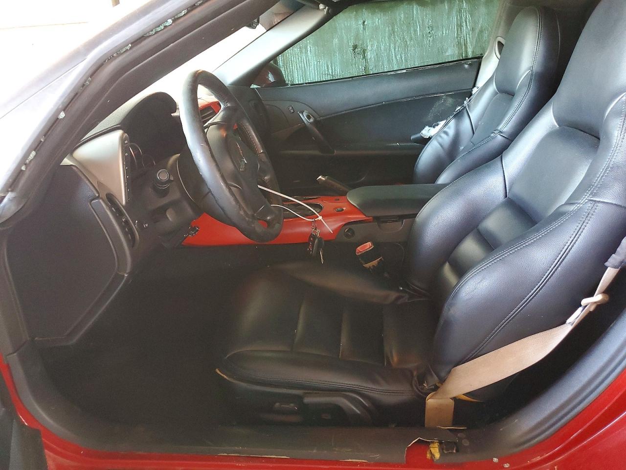 2005 Chevrolet Corvette Red vin: 1G1YY24U355103100