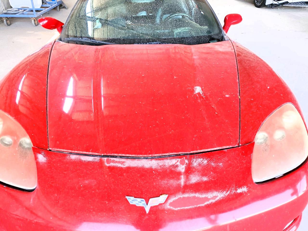 2005 Chevrolet Corvette Red vin: 1G1YY24U355103100