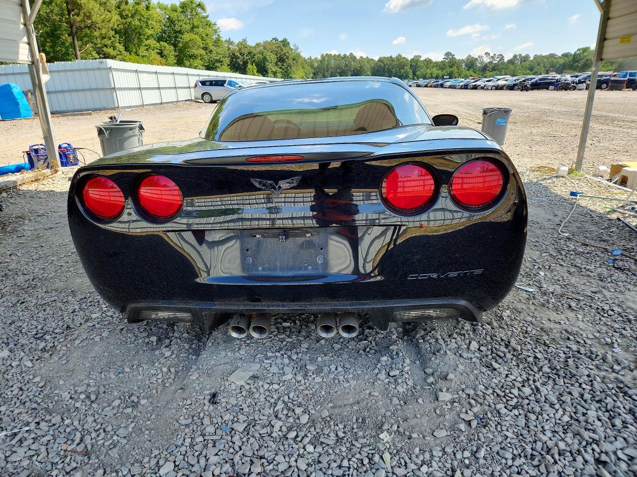 2005 Chevrolet Corvette Black vin: 1G1YY24U355123282